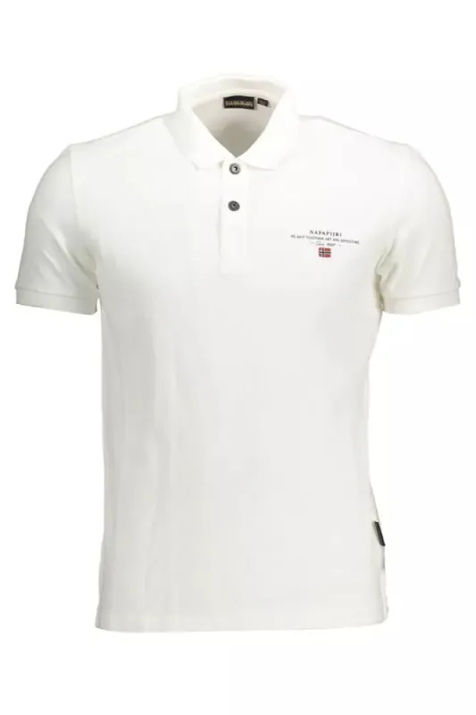 White Cotton Men Polo Shirt sold by Louxly