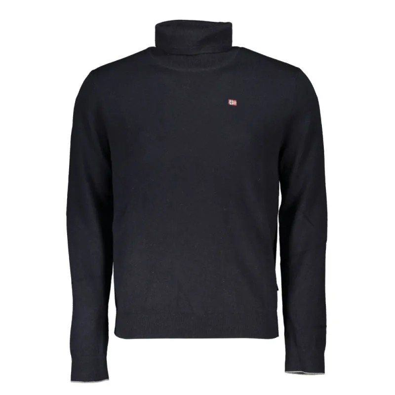 Black Fabric Men Sweater sold by Louxly