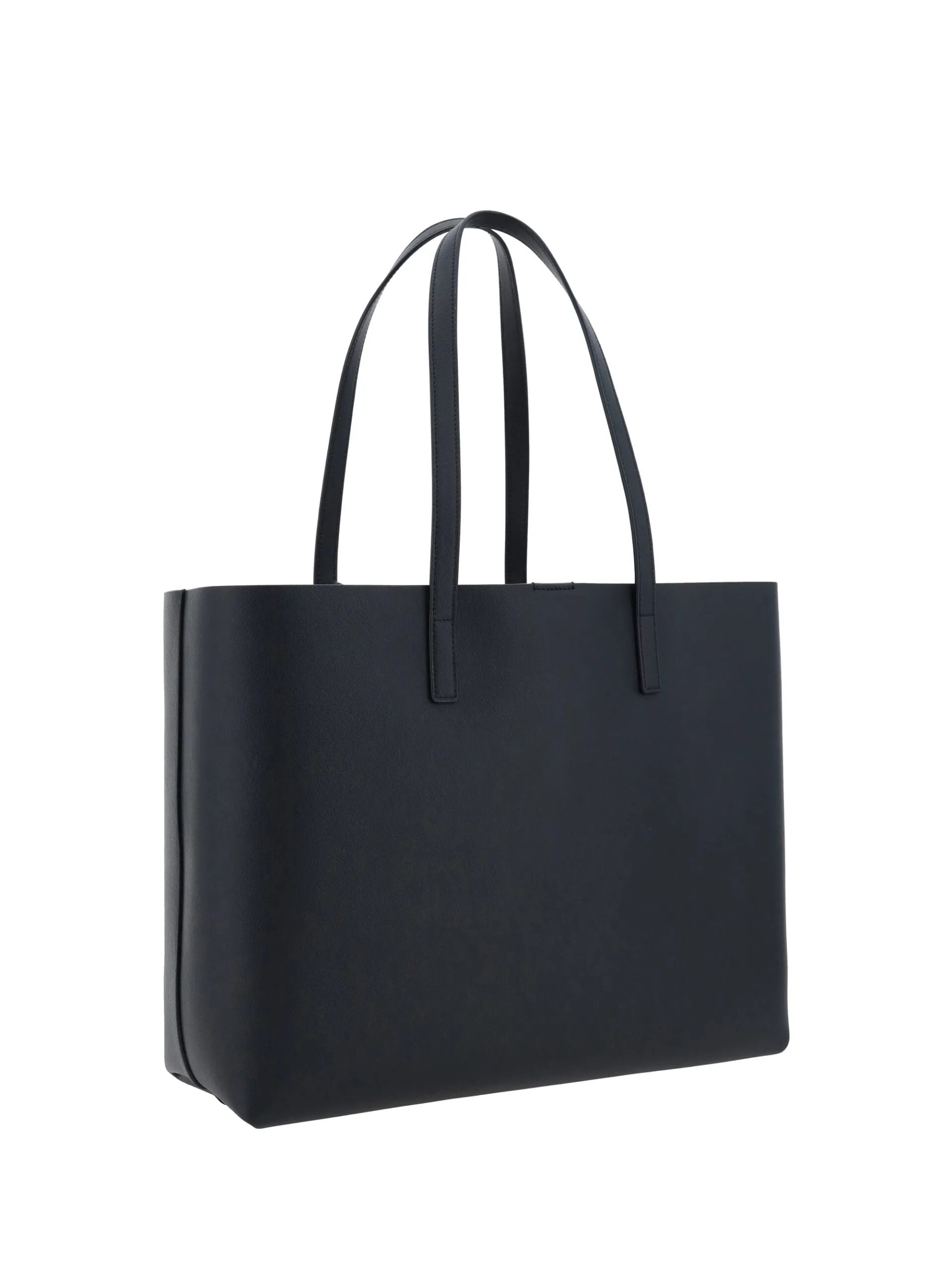 Black Calf Leather Tote Shoulder Bag sold by Louxly product image thumbnail 3