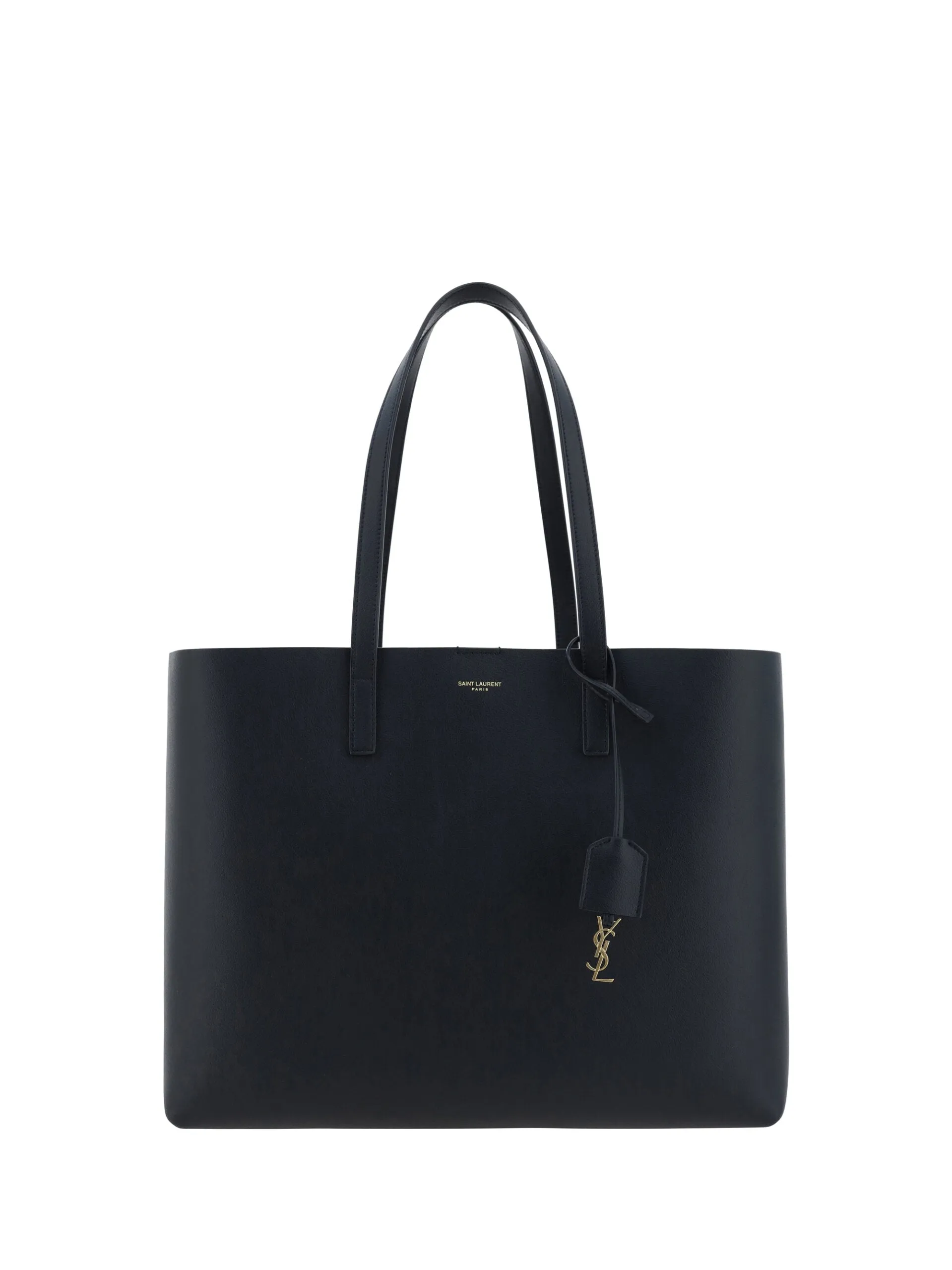 Black Calf Leather Tote Shoulder Bag sold by Louxly