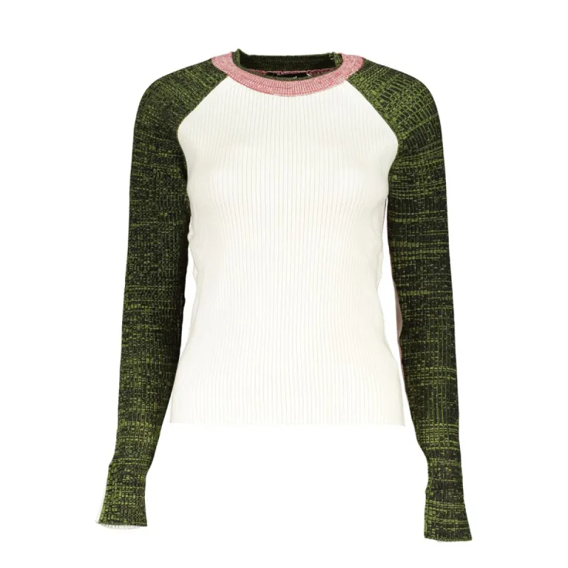 Chic Contrasting Crew Neck Sweater made by Desigual