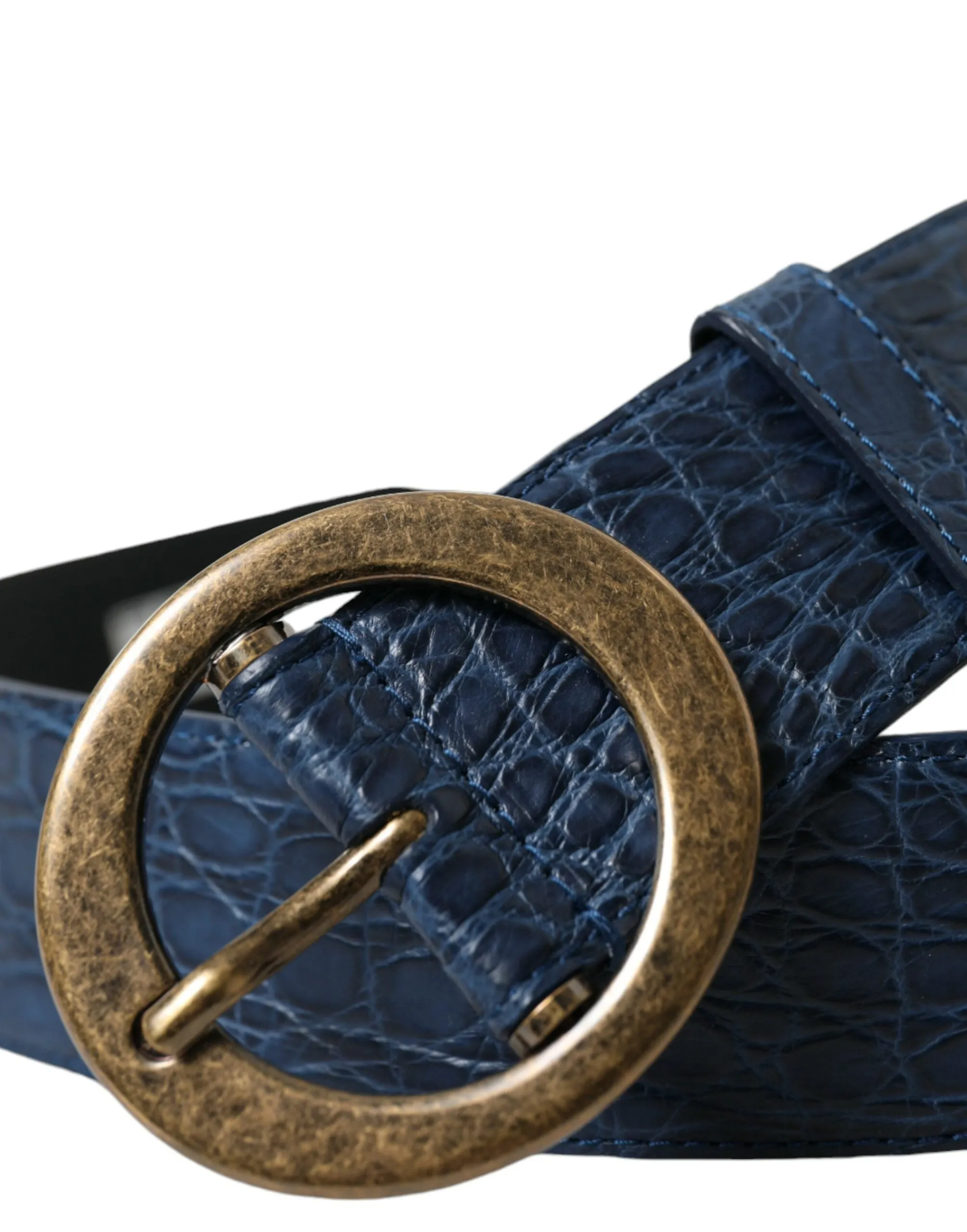 Elegant Italian Leather Belt with Metal Buckle sold by Louxly product image thumbnail 2