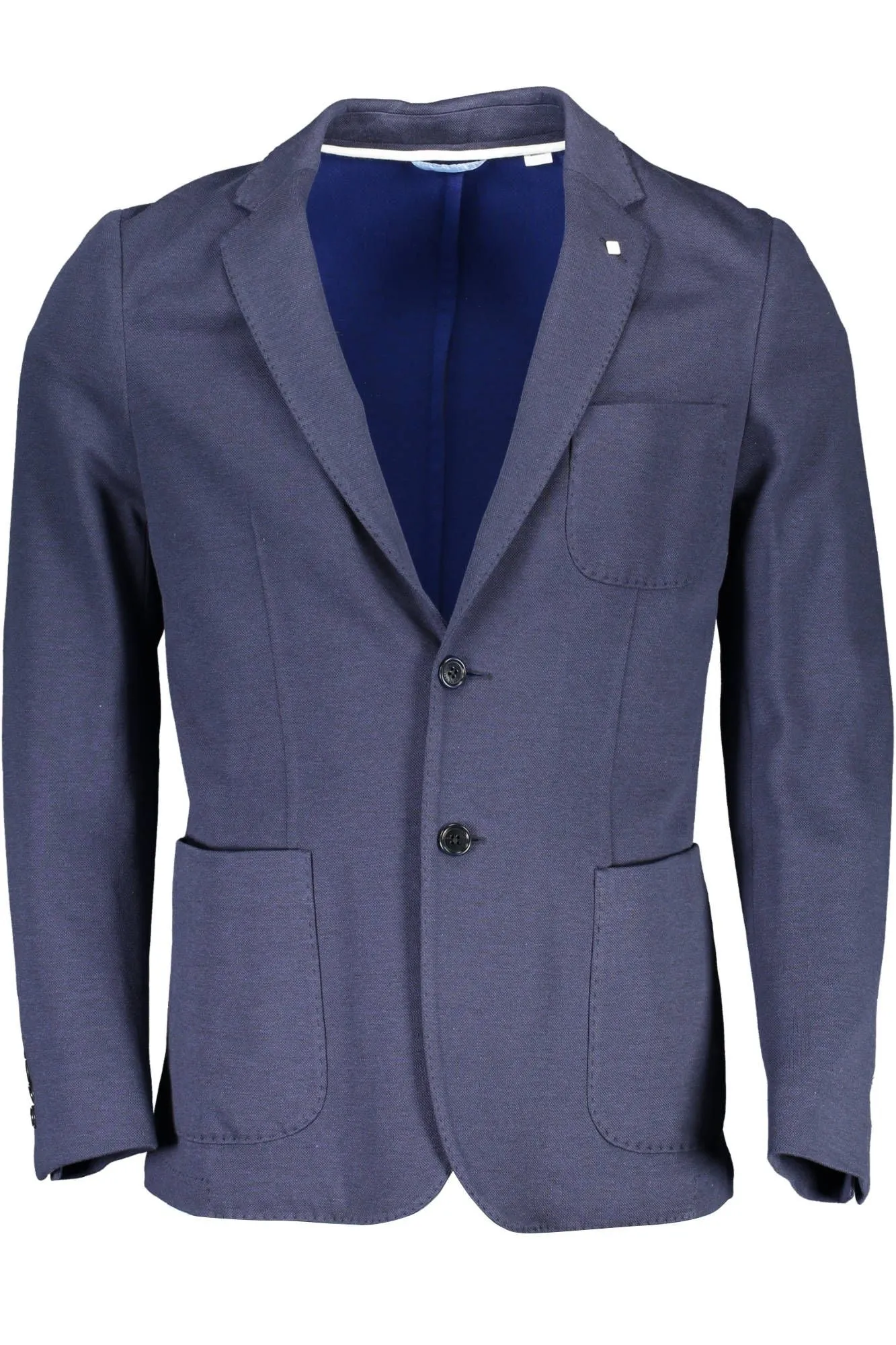 Blue Cotton Men Jacket sold by Louxly