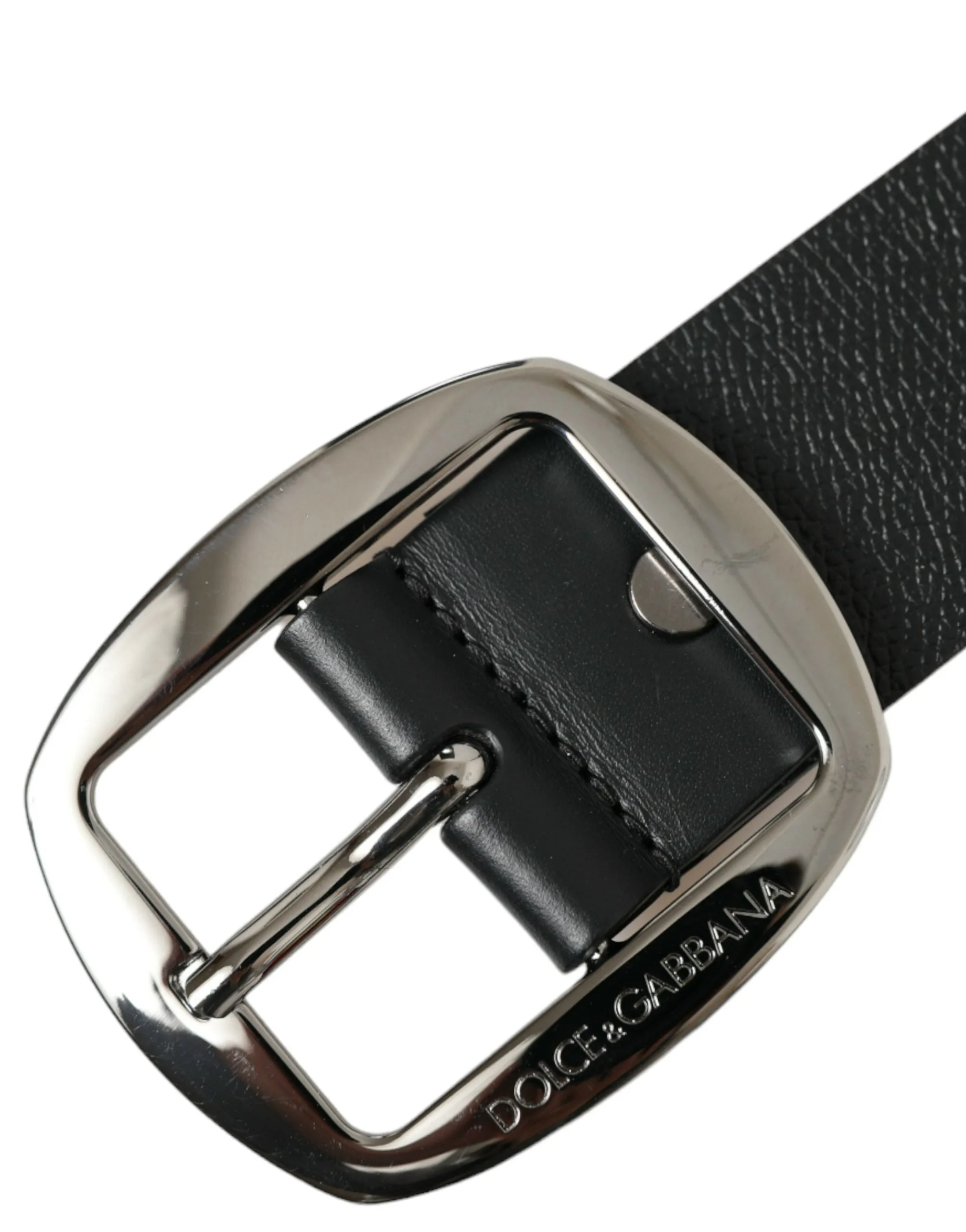 Elegant Black Leather Belt with Metal Buckle sold by Louxly product image thumbnail 5