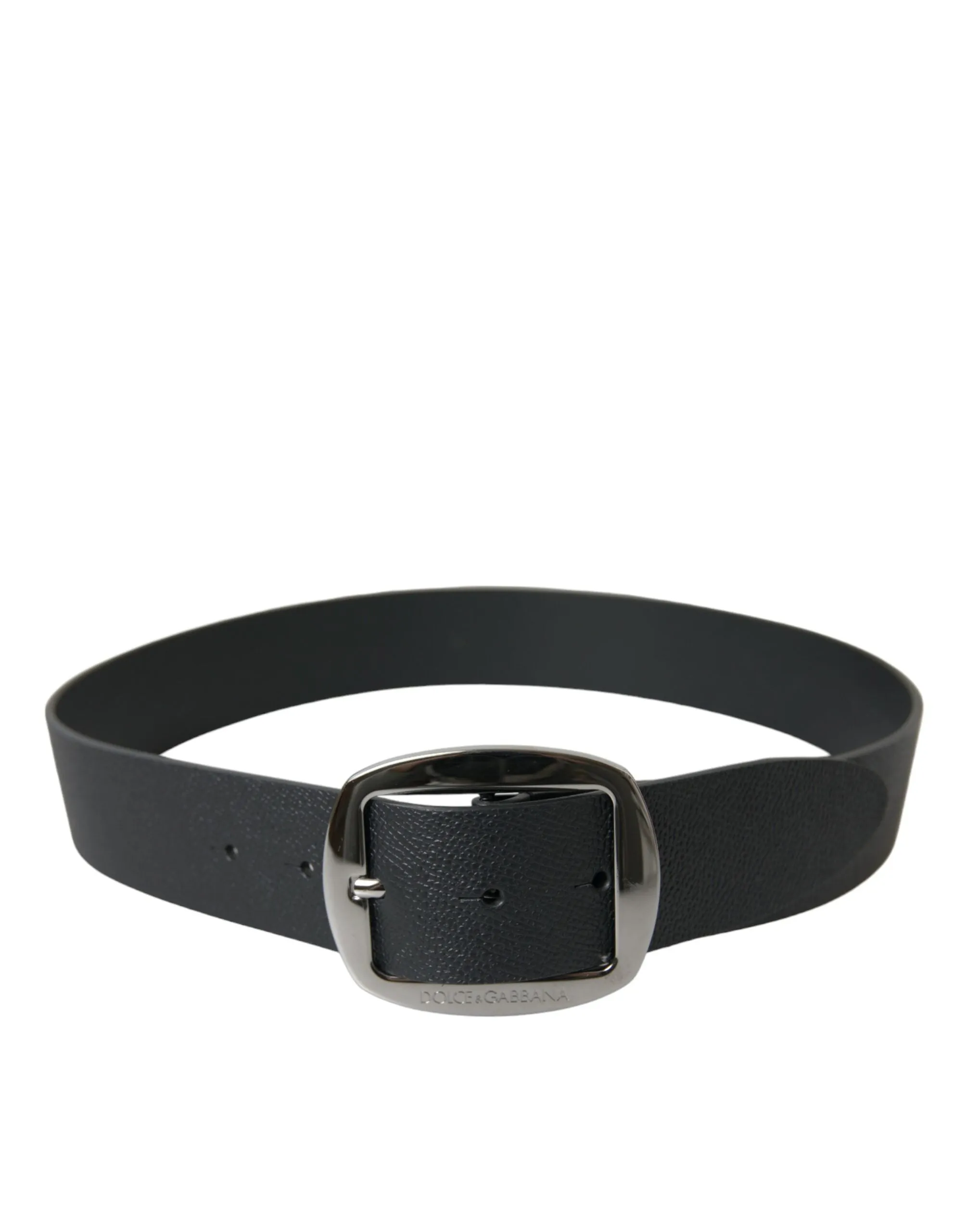 Elegant Black Leather Belt with Metal Buckle sold by Louxly product image thumbnail 2