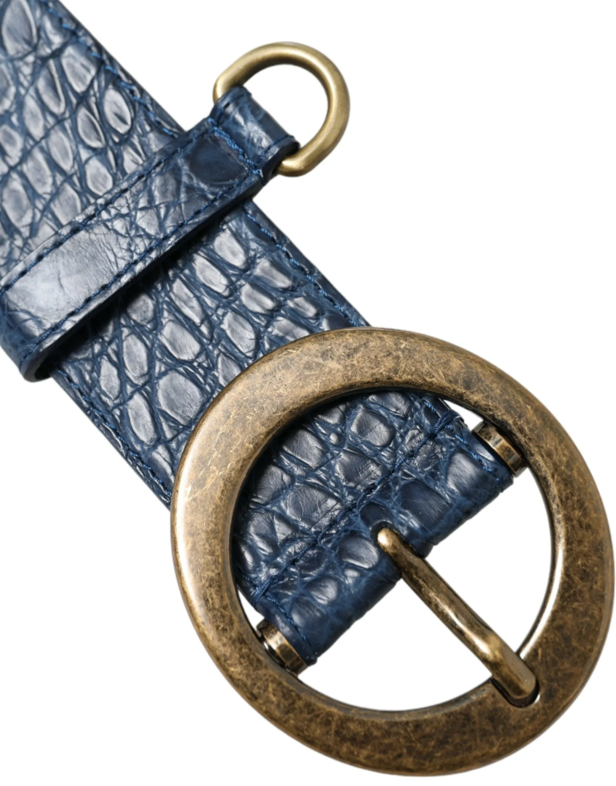 Elegant Italian Leather Belt with Metal Buckle sold by Louxly product image thumbnail 3
