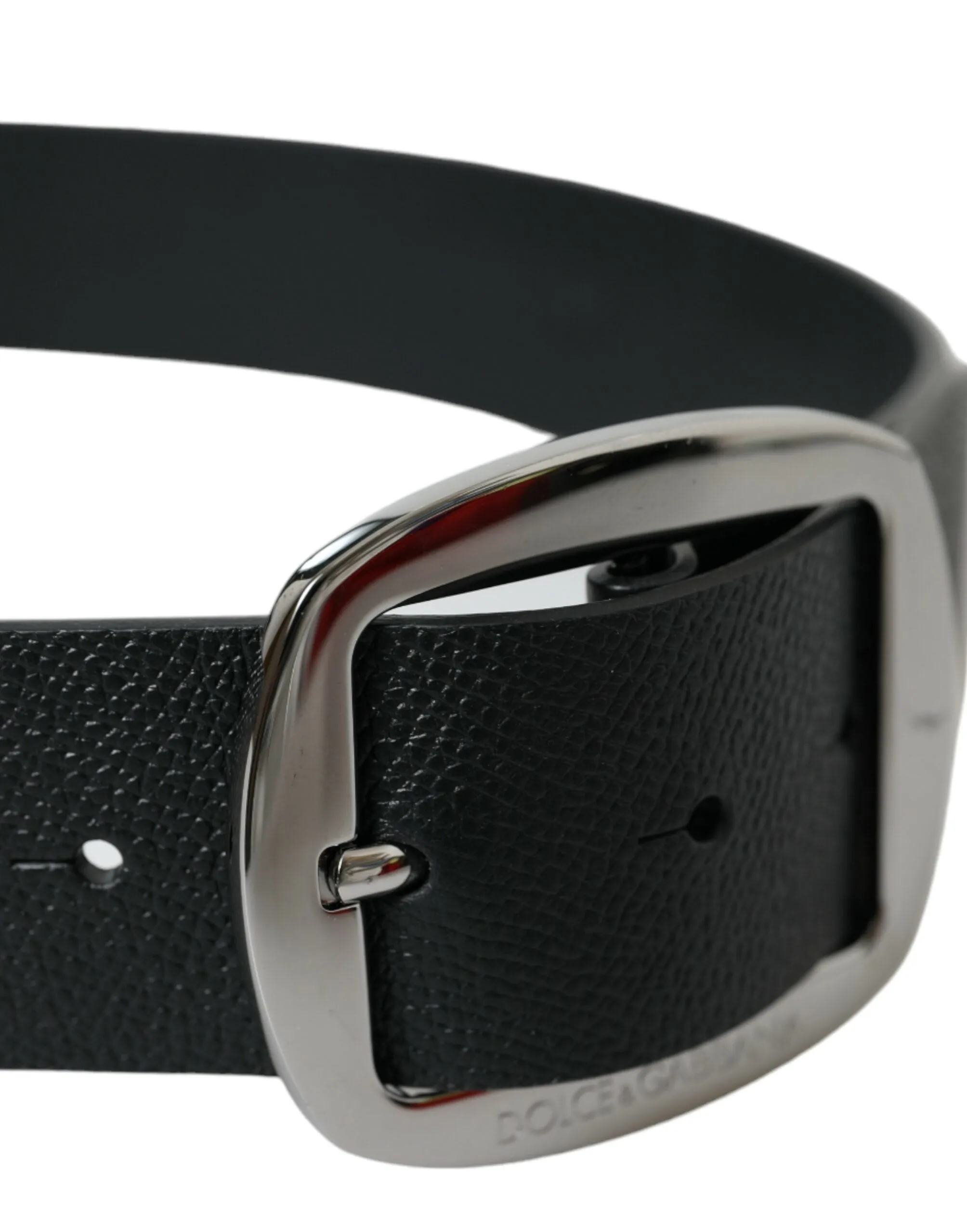 Elegant Black Leather Belt with Metal Buckle sold by Louxly product image thumbnail 3