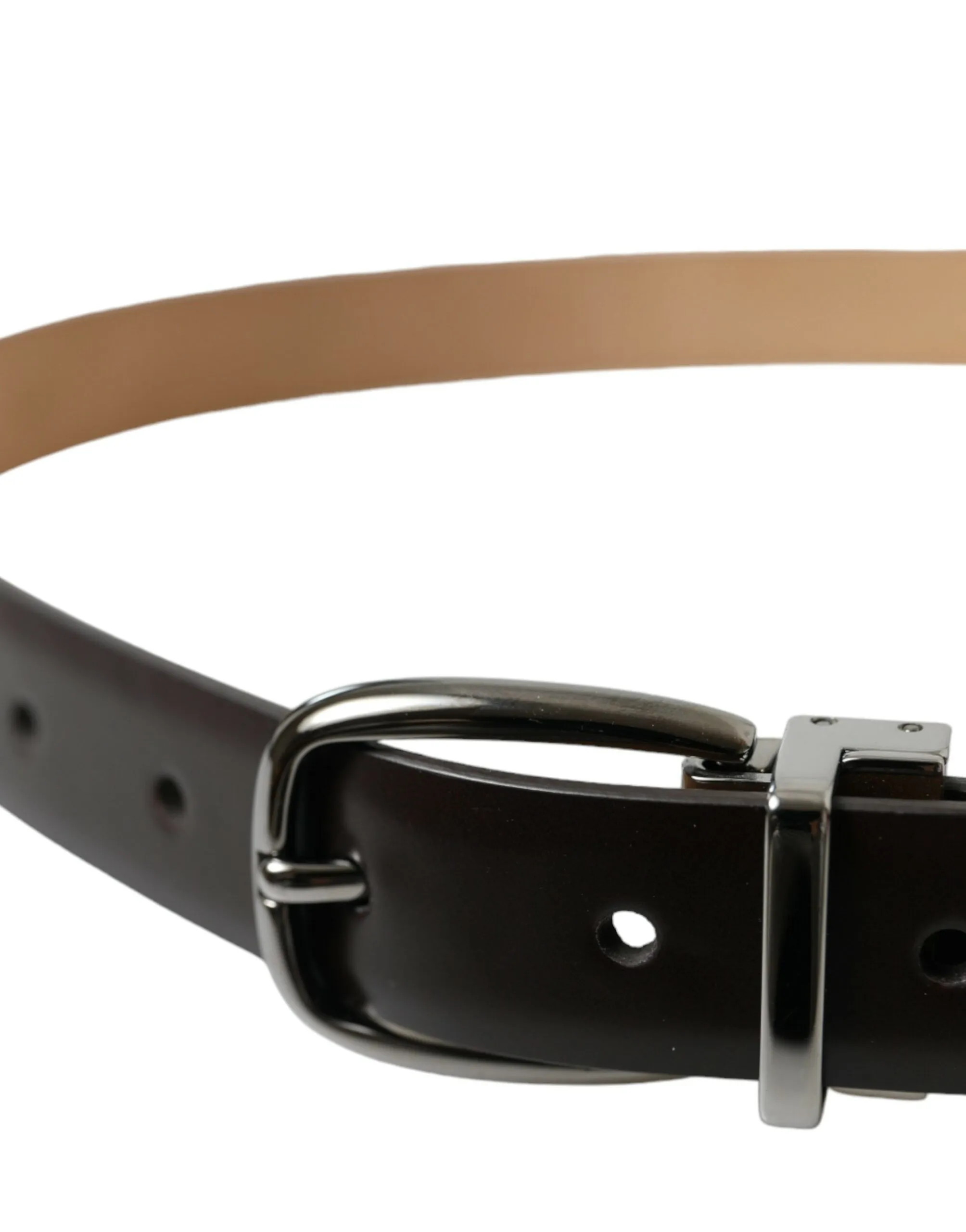Elegant Dark Brown Leather Belt sold by Louxly product image thumbnail 3