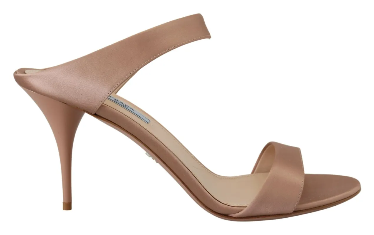 Glimmering Rose Gold Leather Heels sold by Louxly