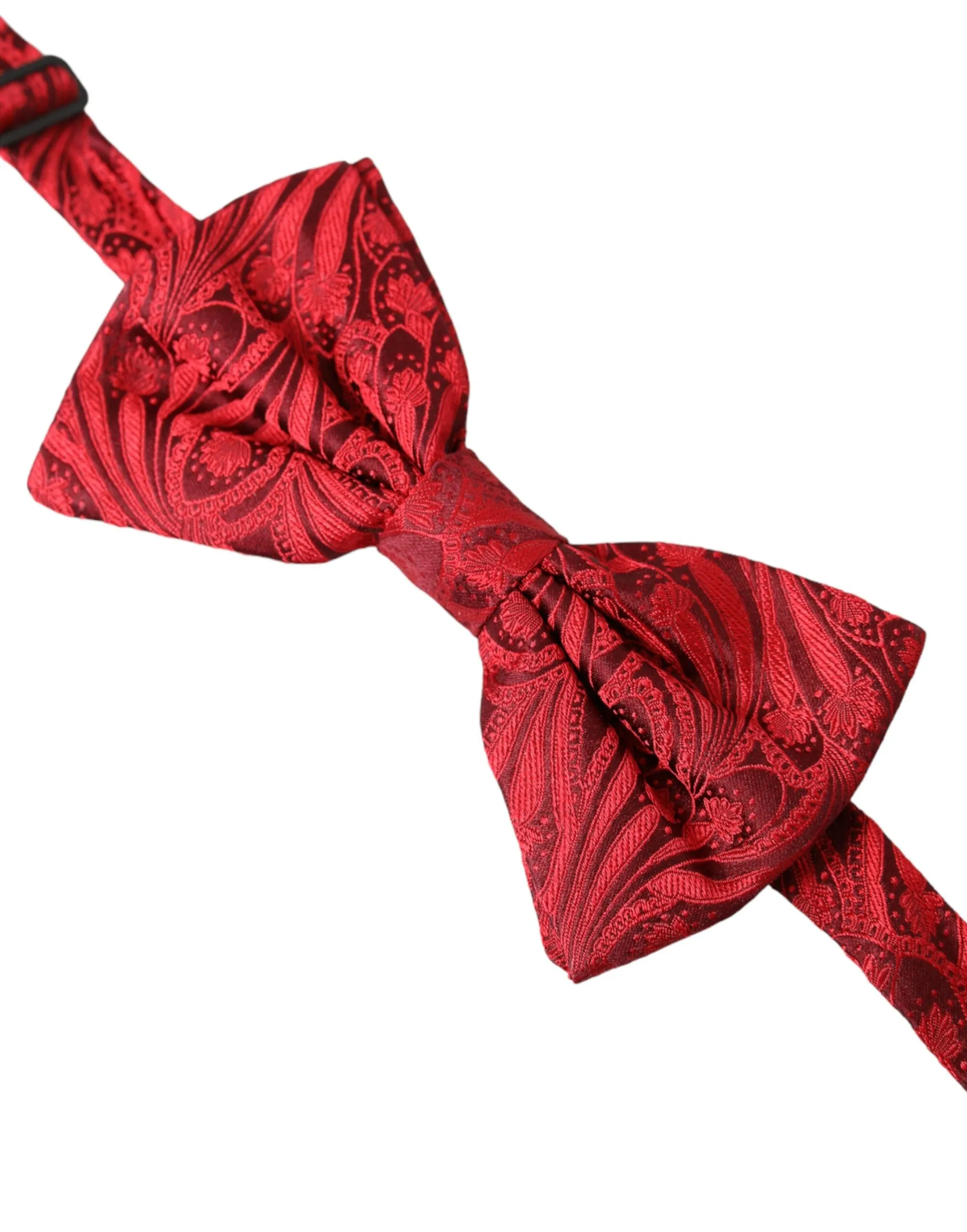 Red Brocade Silk Adjustable Neck Men Bow Tie sold by Louxly product image thumbnail 2