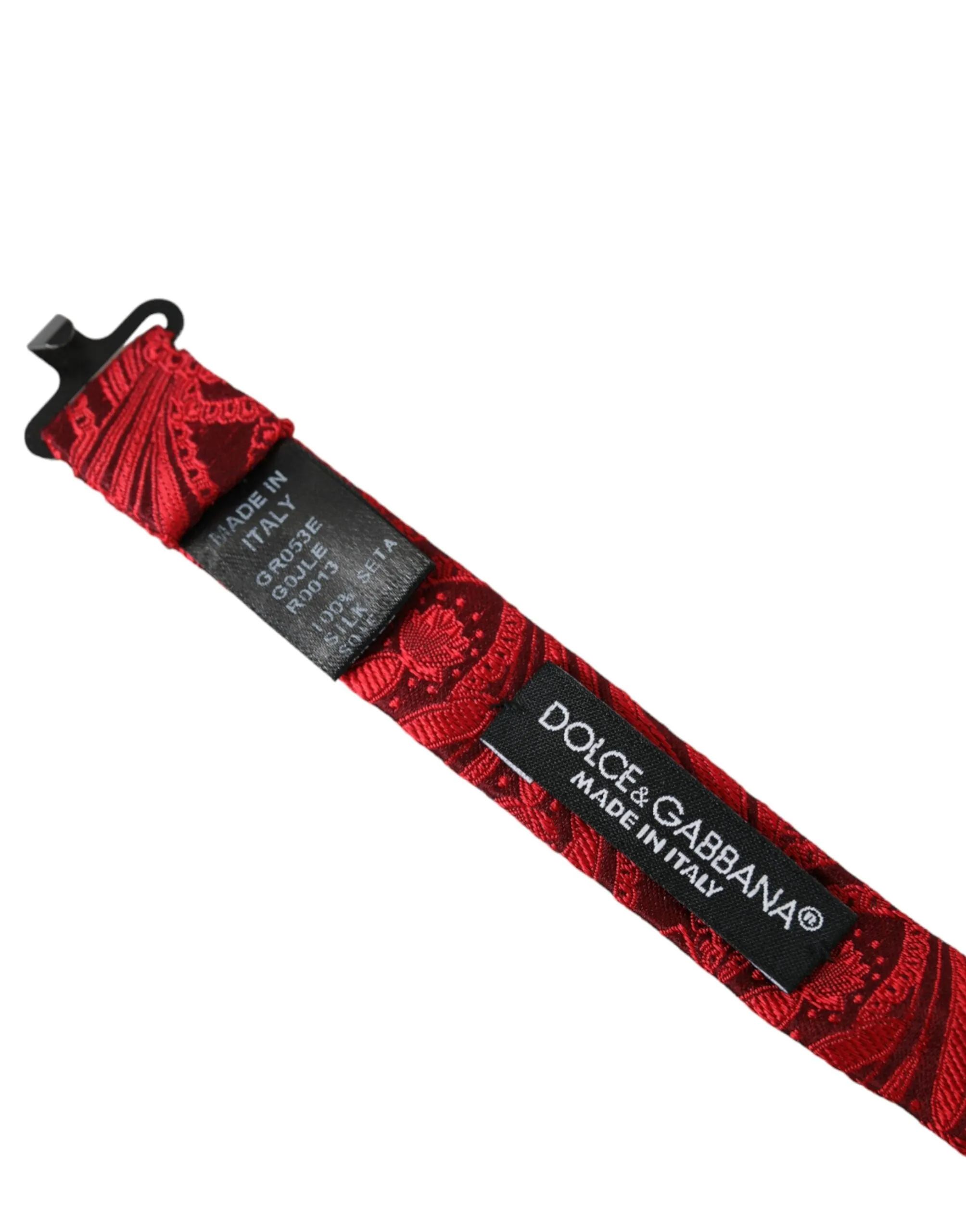 Red Brocade Silk Adjustable Neck Men Bow Tie sold by Louxly product image thumbnail 3