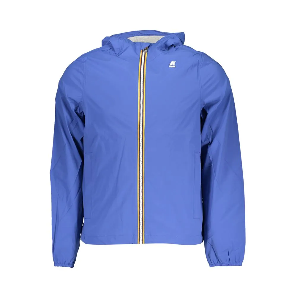Sleek Long-Sleeve Hooded Jacket - Blue sold by Louxly
