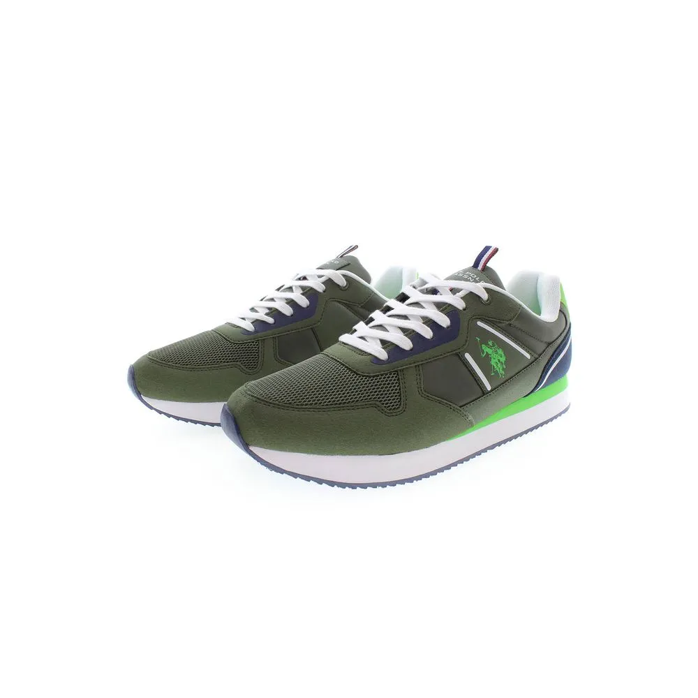 Green Polyester Men Sneaker sold by Louxly product image thumbnail 2