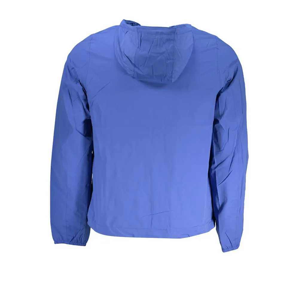 Sleek Long-Sleeve Hooded Jacket - Blue sold by Louxly product image thumbnail 2