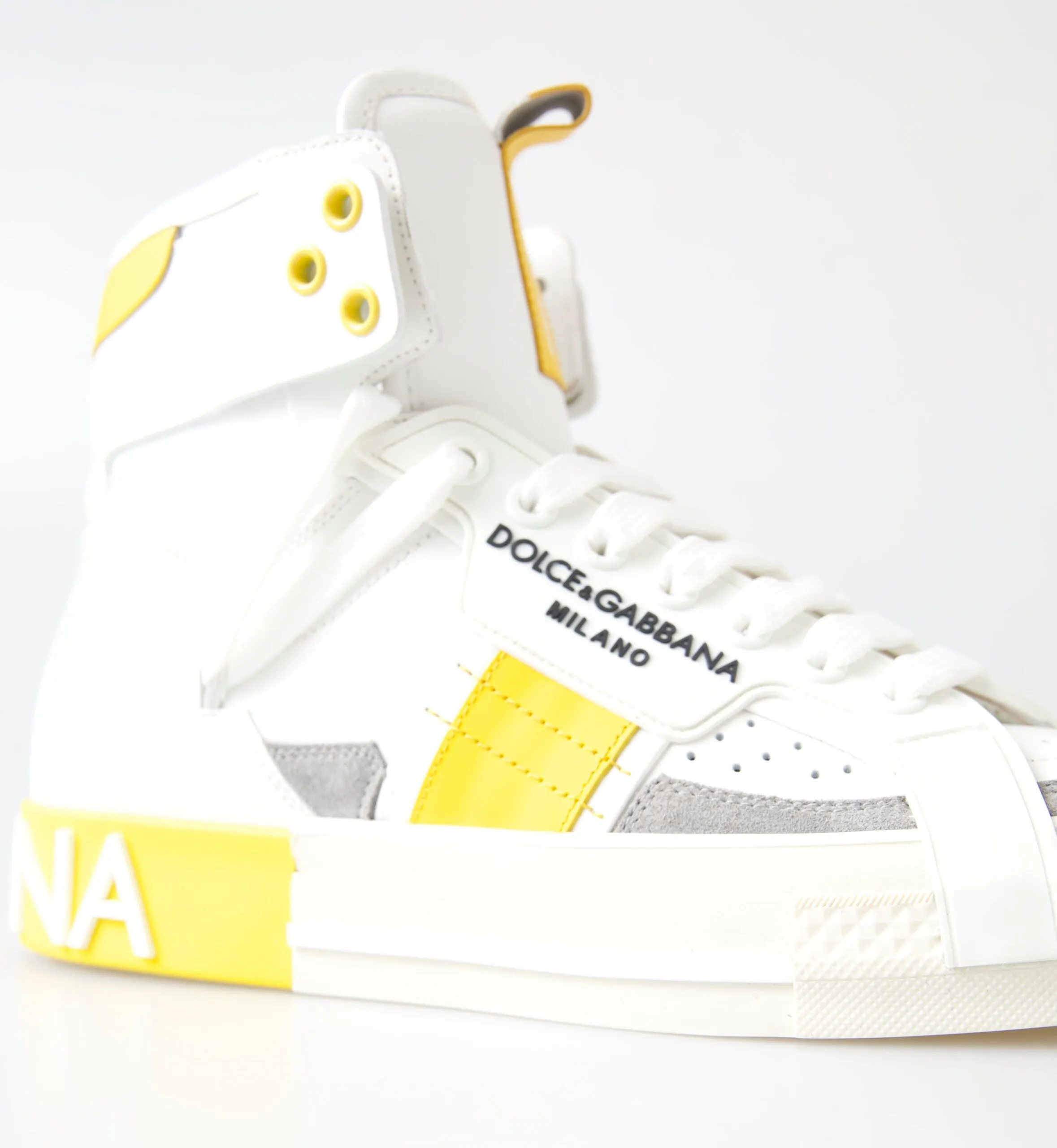High-Top Perforated Leather Sneakers sold by Louxly product image thumbnail 5