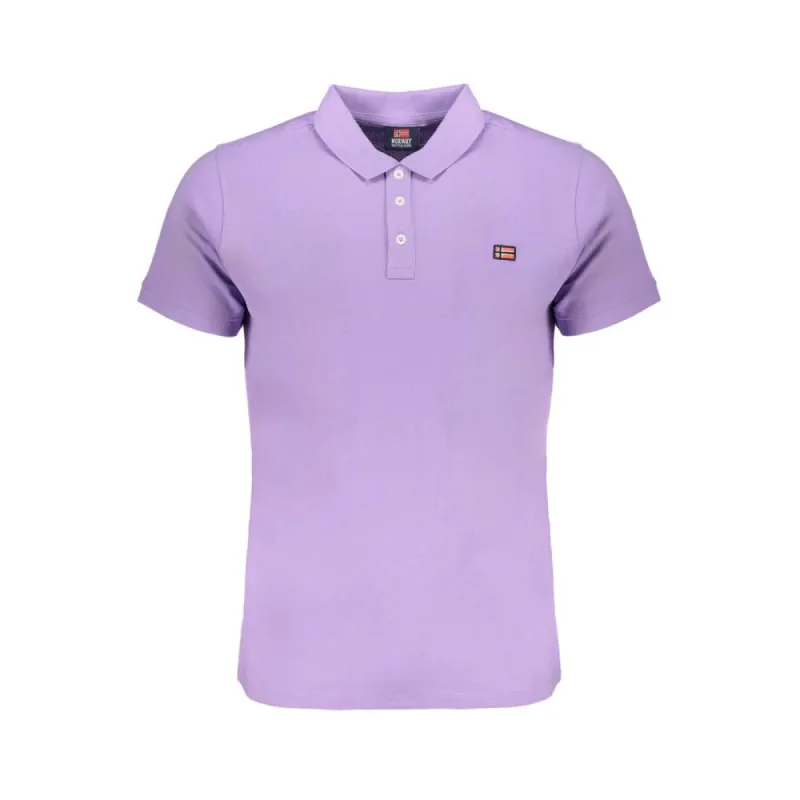 Purple Cotton Polo Shirt sold by Louxly