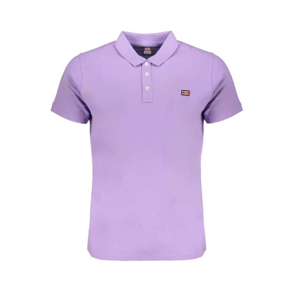 Purple Cotton Polo Shirt sold by Louxly