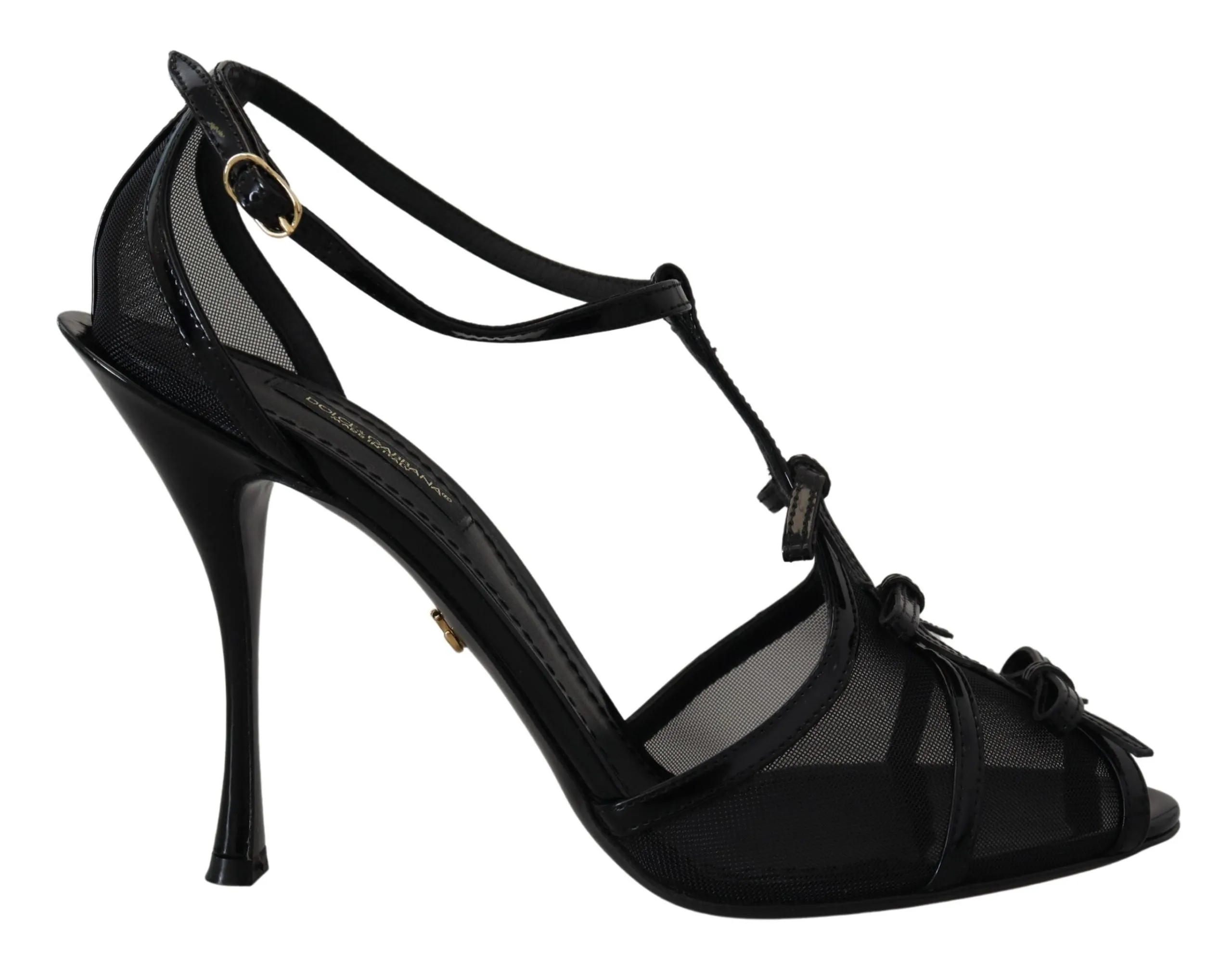 Elegant Black Stiletto Heeled Sandals sold by Louxly