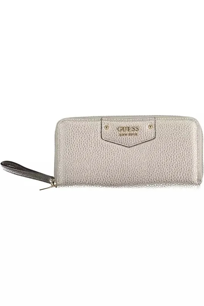Silver Polyethylene Women Wallet sold by Louxly