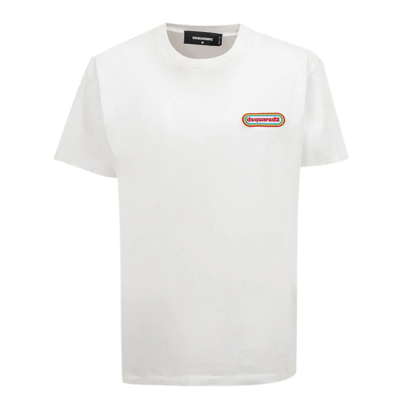 Chic White Cotton Staple Tee sold by Louxly