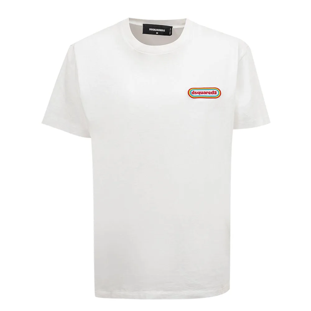 Chic White Cotton Staple Tee sold by Louxly