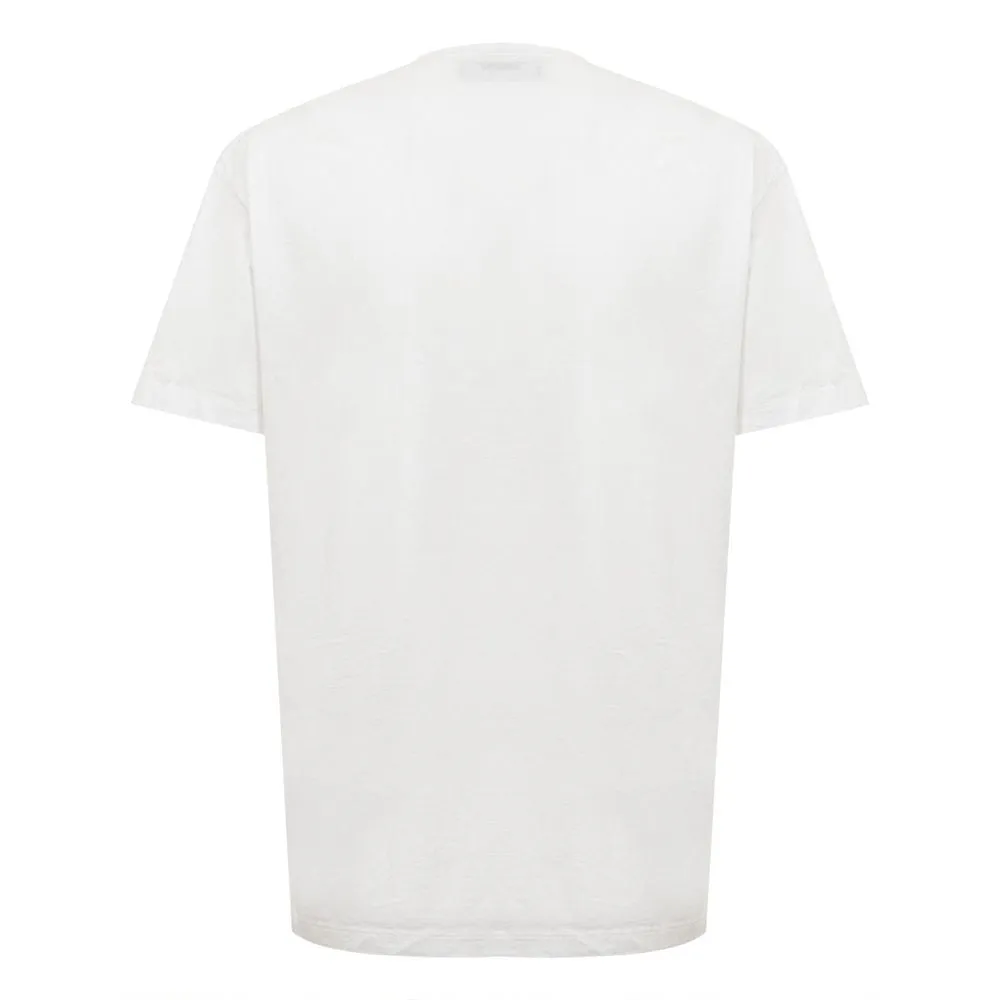 Chic White Cotton Staple Tee sold by Louxly product image thumbnail 2