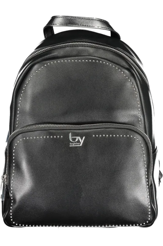 Elegant Designer Black Backpack with Contrasting Details sold by Louxly