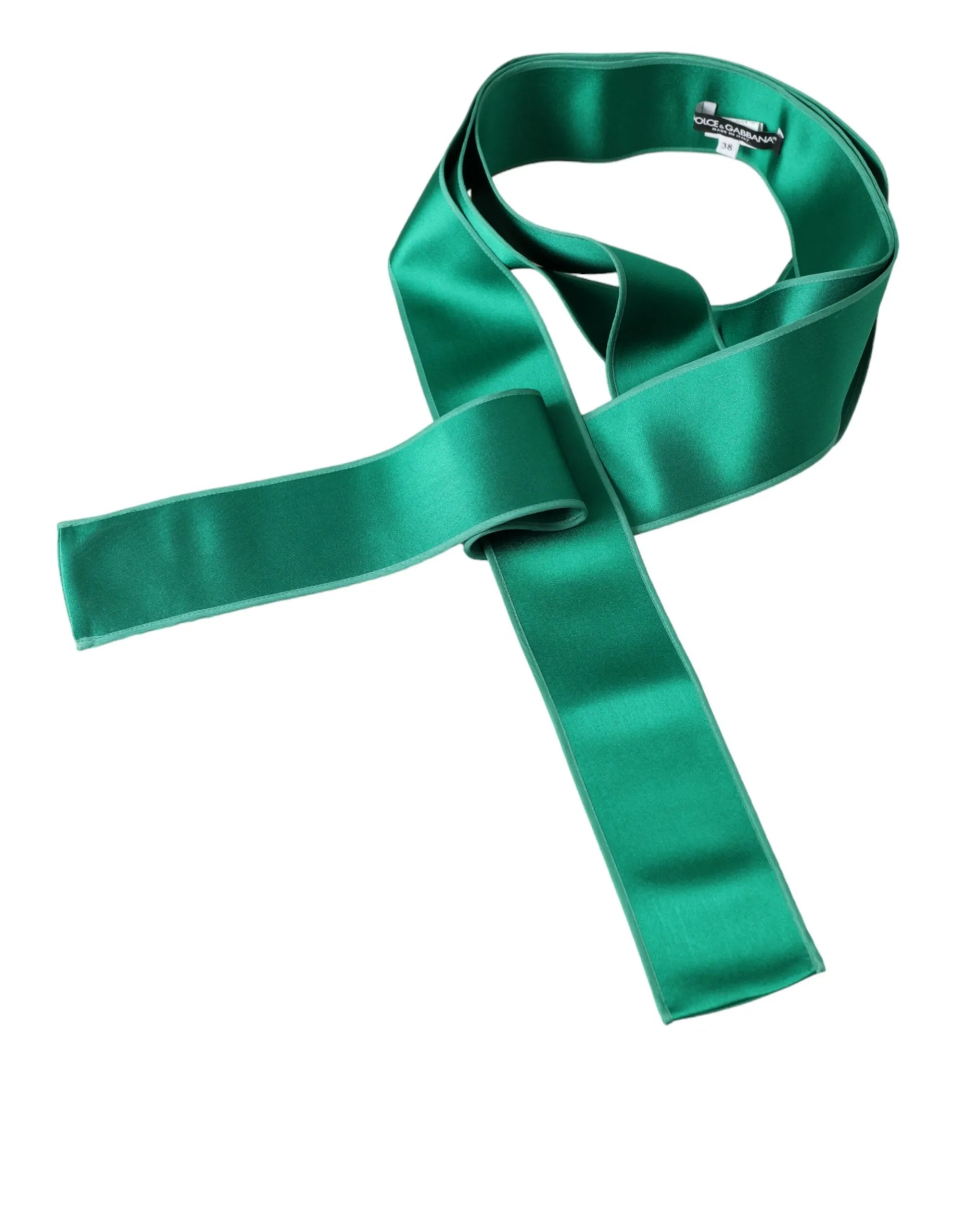 Green Silk Satin Waist Women Belt sold by Louxly