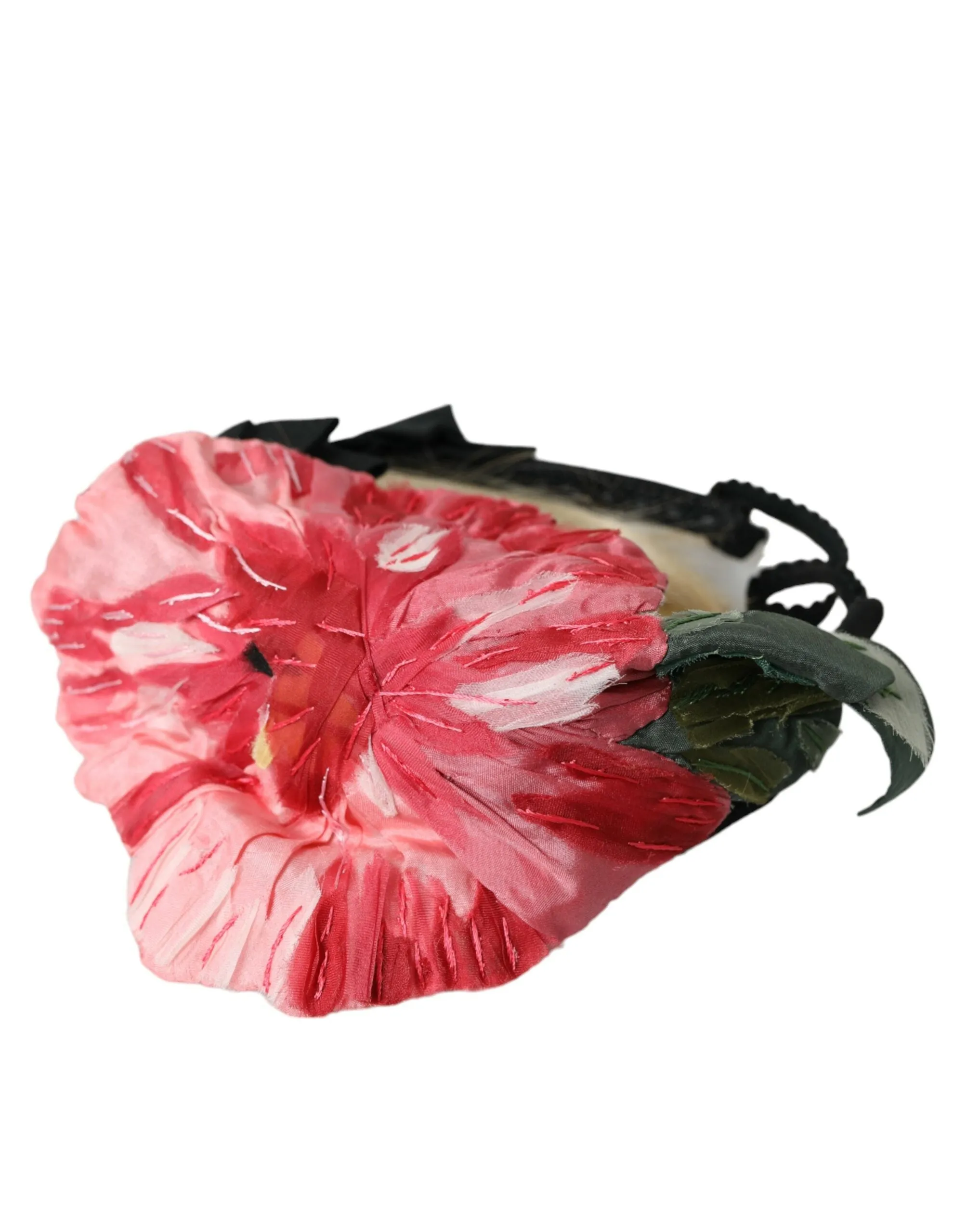 Black Viscose White Hair Parrucchiera Headband Diadem sold by Louxly product image thumbnail 3