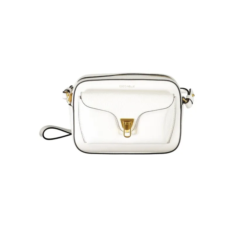 White Leather Handbag sold by Louxly