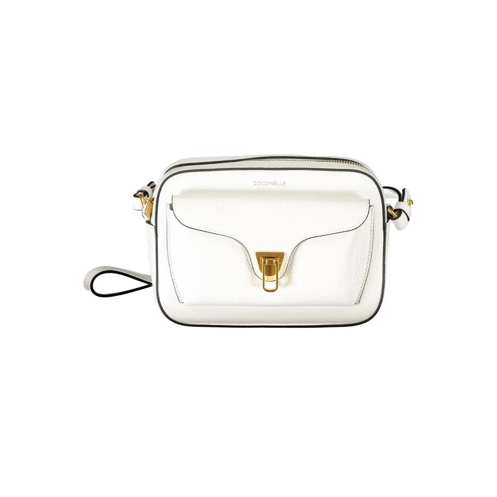 White Leather Handbag sold by Louxly