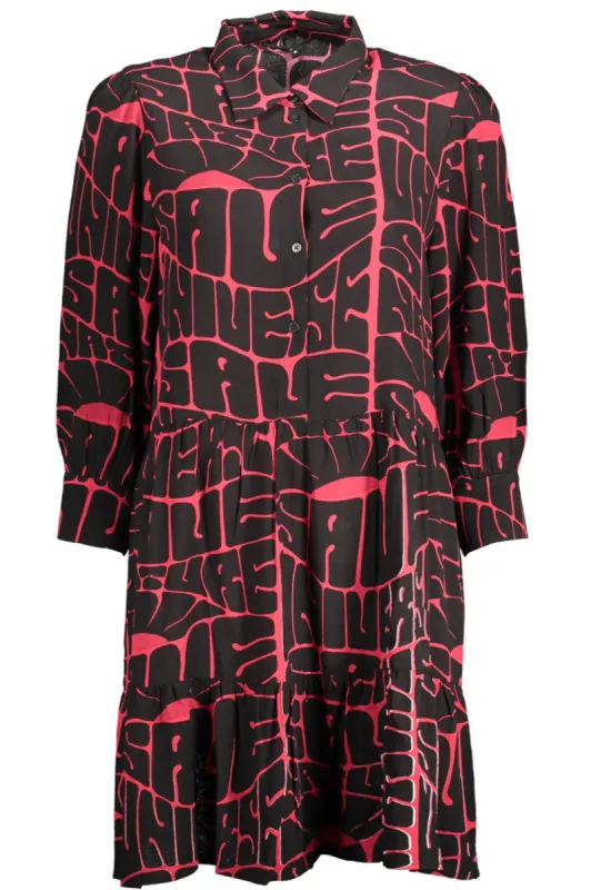 Black Viscose Women Dress sold by Louxly