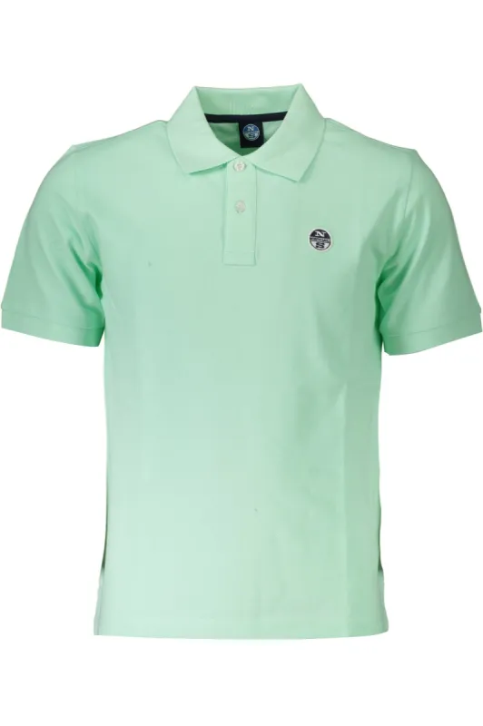 Chic Short-Sleeved Green Polo Shirt sold by Louxly