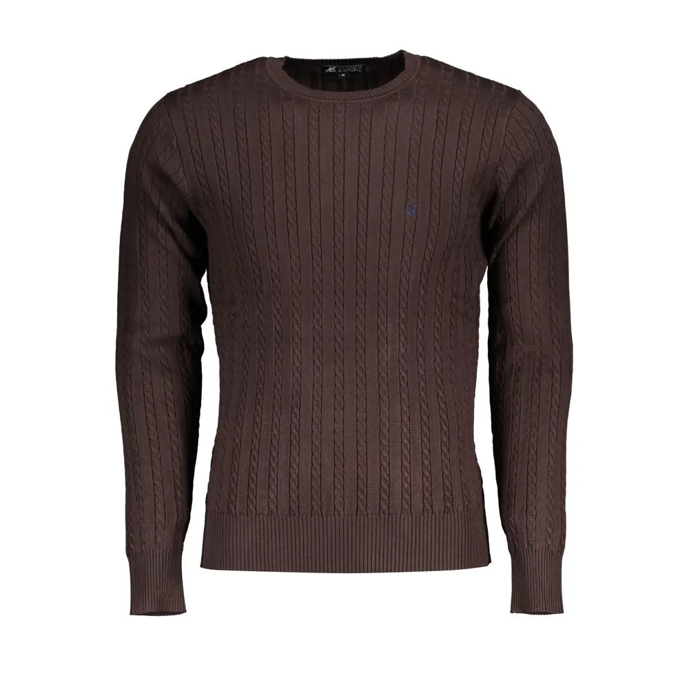 Elegant Long-Sleeved Crew Neck Sweater sold by Louxly