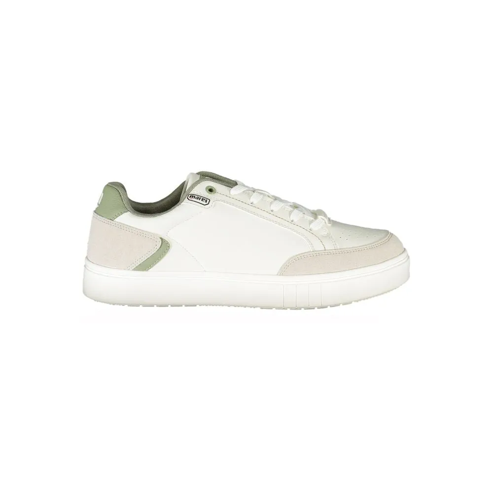 White Polyester Sneaker sold by Louxly