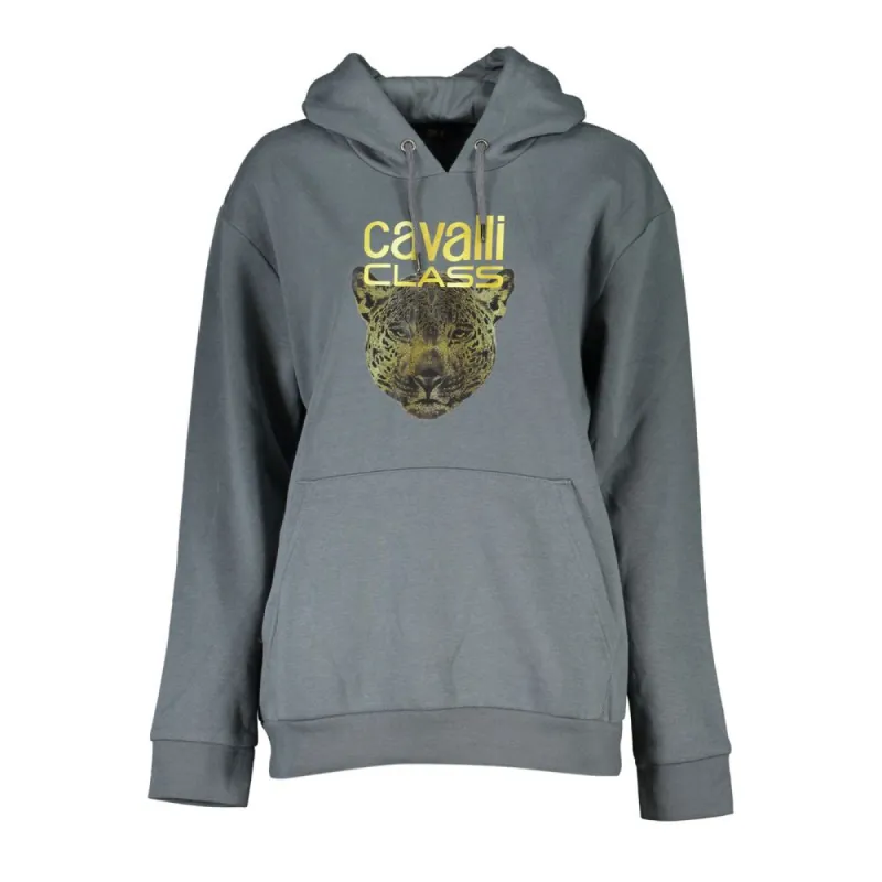 Sleek Gray Fleece Hooded Sweatshirt sold by Louxly