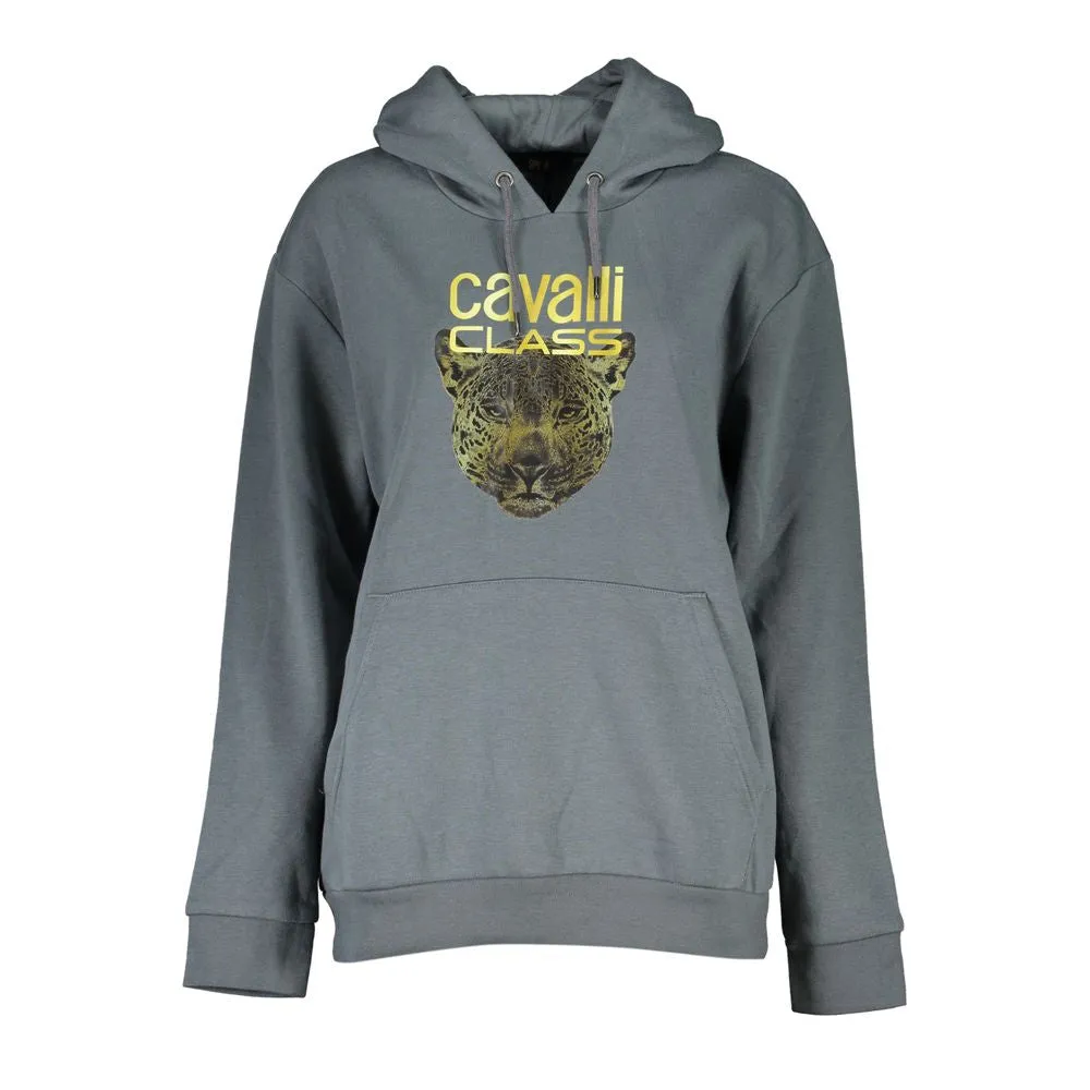 Sleek Gray Fleece Hooded Sweatshirt sold by Louxly
