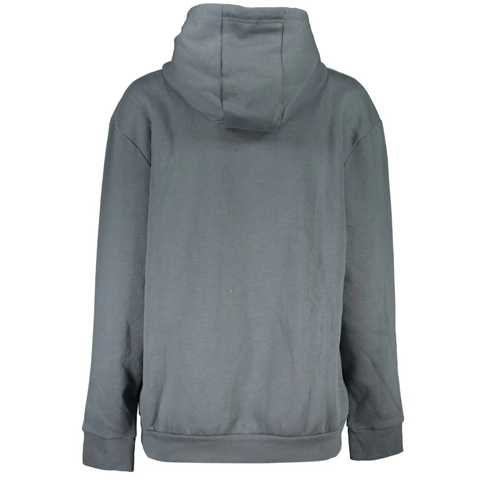 Sleek Gray Fleece Hooded Sweatshirt sold by Louxly product image thumbnail 2