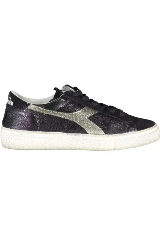 Black Leather Women Sneaker sold by Louxly