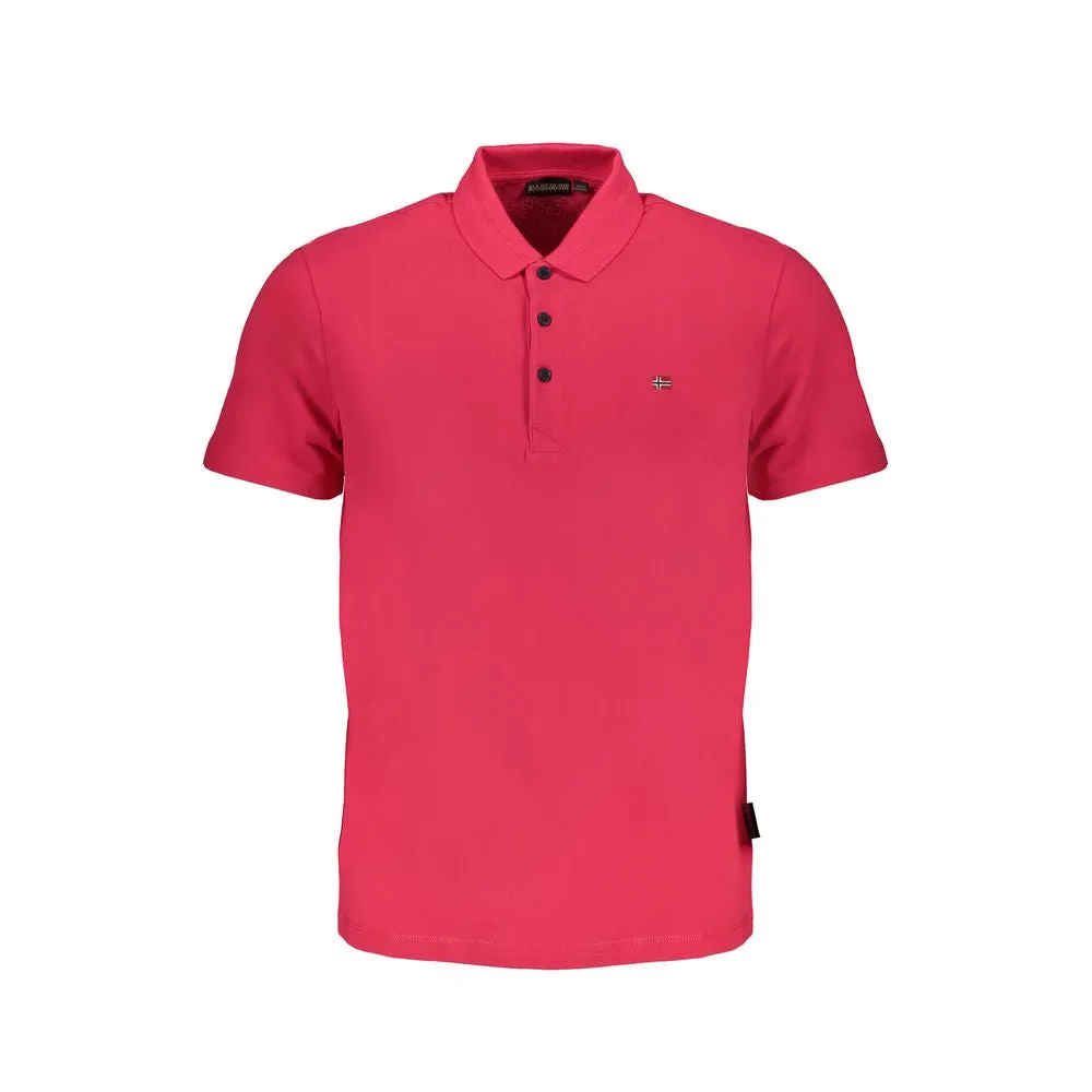 Pink Cotton Polo Shirt sold by Louxly