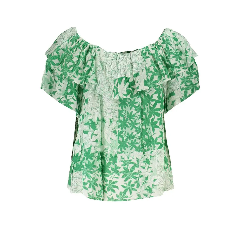 Green Boho Chic Patterned Tee with Logo sold by Louxly product image thumbnail 2