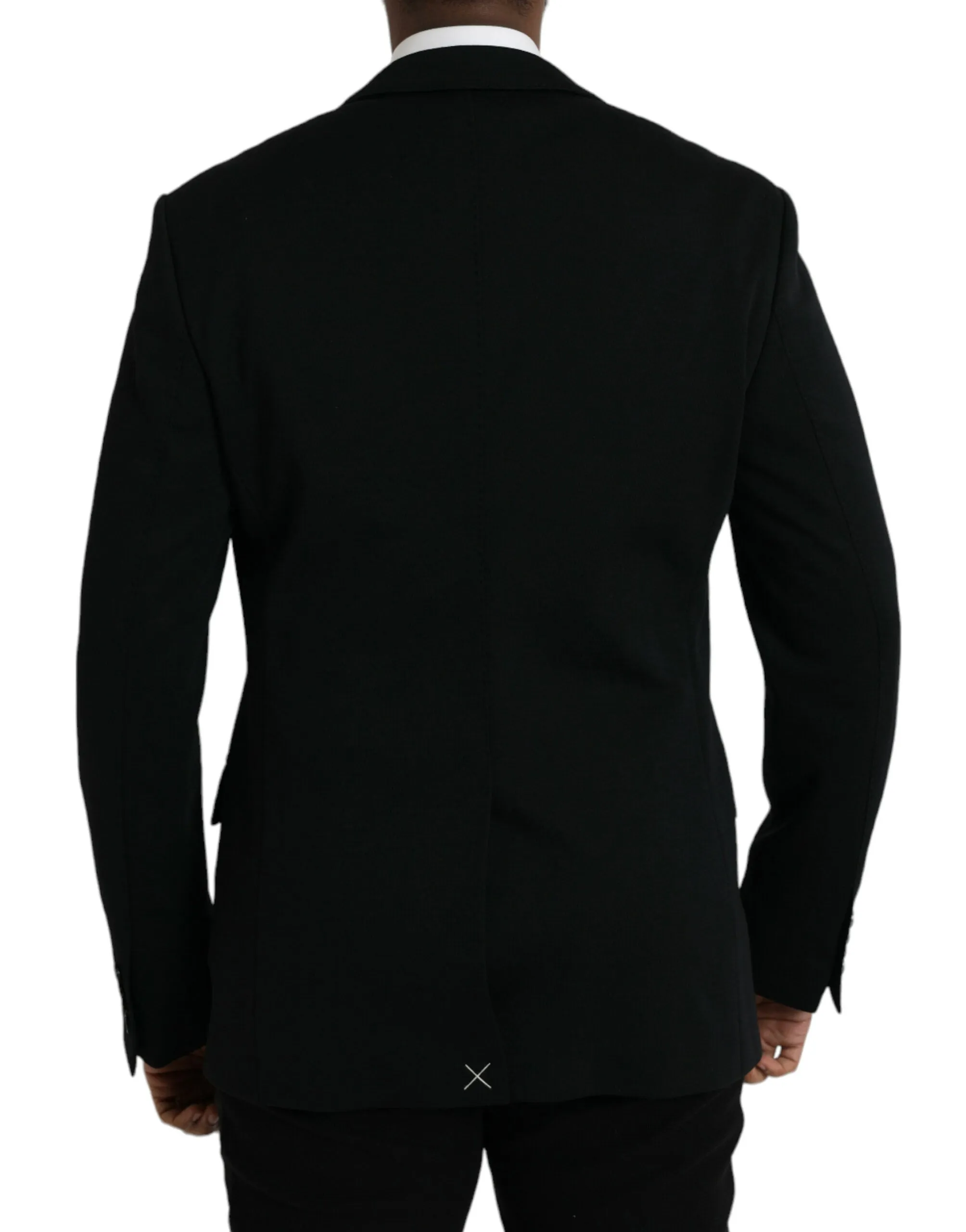 Black Wool Single Breasted Coat Blazer sold by Louxly product image thumbnail 3