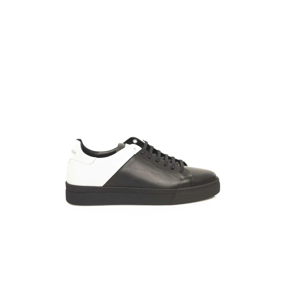 Black Leather Men Sneaker sold by Louxly