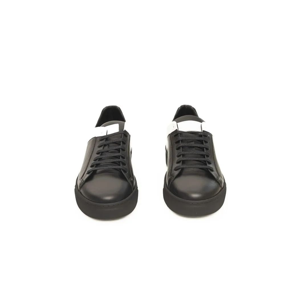Black Leather Men Sneaker sold by Louxly product image thumbnail 2