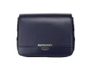 Grace Small Regency Blue Smooth Leather Flap Crossbody Handbag Purse sold by Louxly