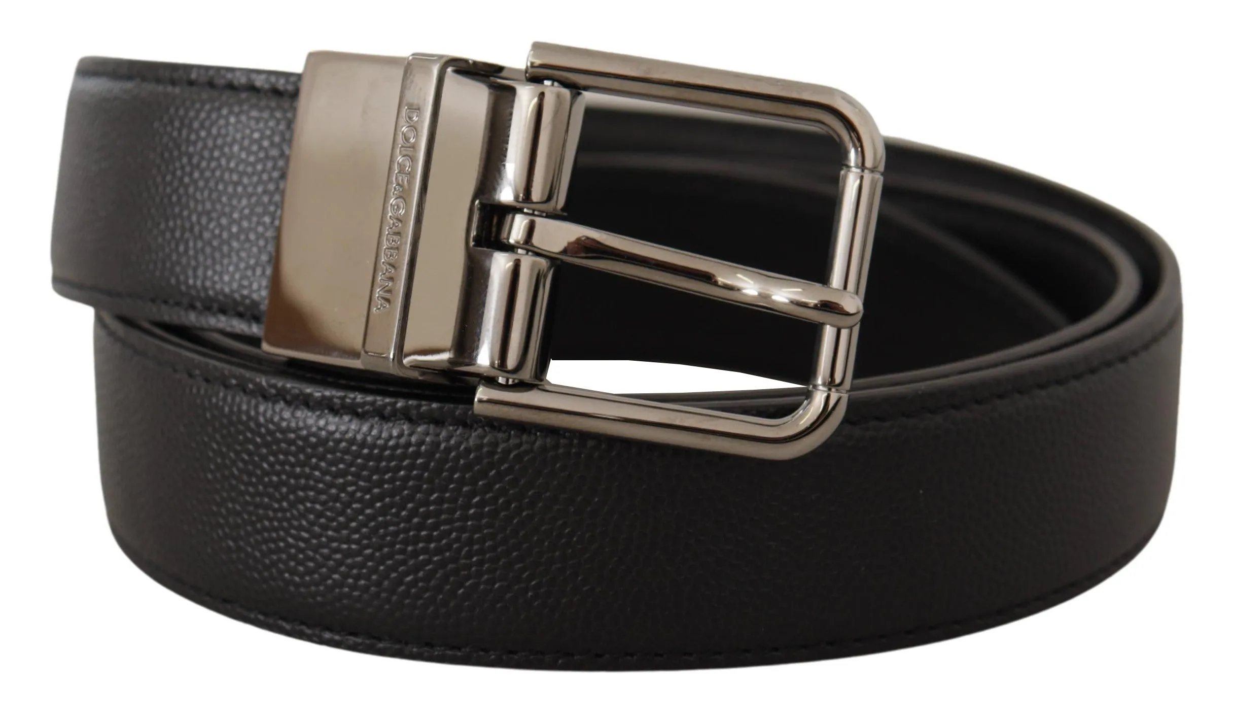 Elegant Black Leather Buckle Belt sold by Louxly product image thumbnail 2