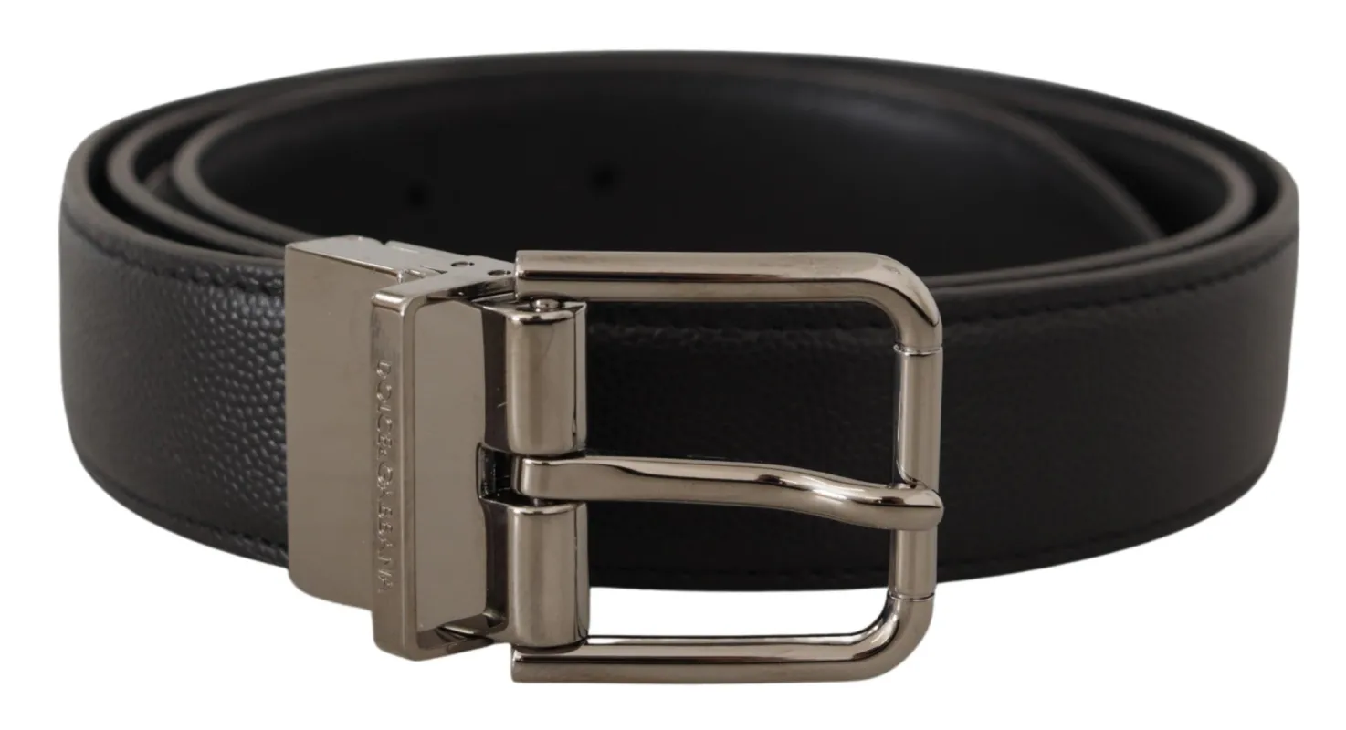 Elegant Black Leather Buckle Belt sold by Louxly