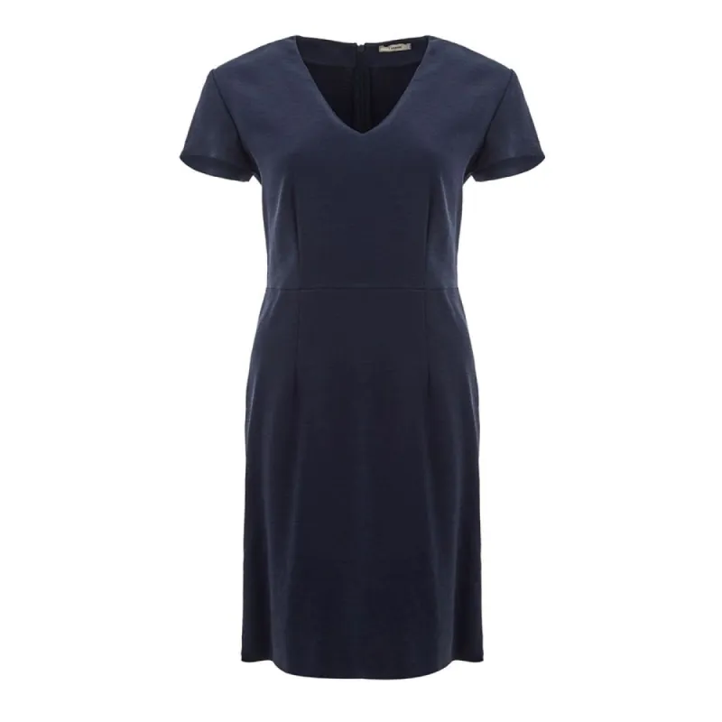 Elegant Blue Viscose Dress Perfect for Every Occasion sold by Louxly
