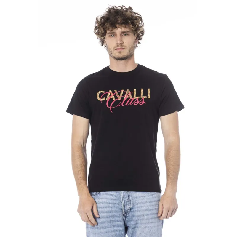Black Cotton Men T-Shirt sold by Louxly