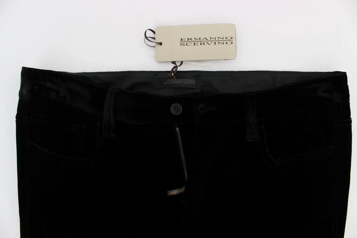 Elegant Black Slim Fit Trousers sold by Louxly product image thumbnail 5